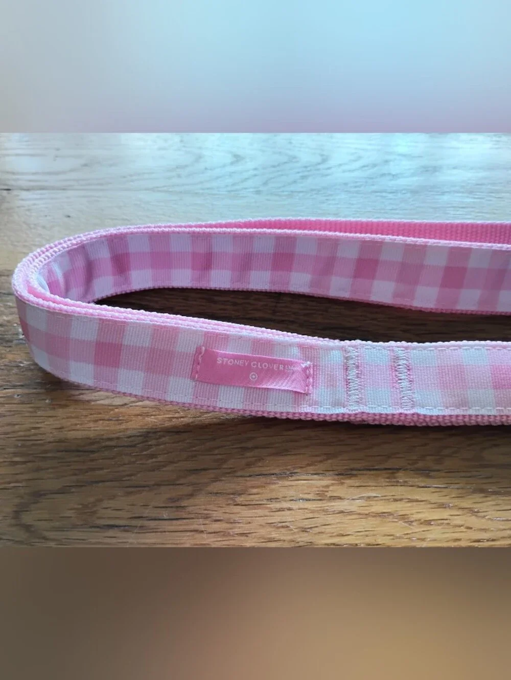 NWT (MSRP $10) Stoney Clover Lane x Target Pink Gingham 5' Dog Leash #1 preppy